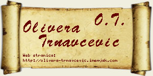 Olivera Trnavčević vizit kartica